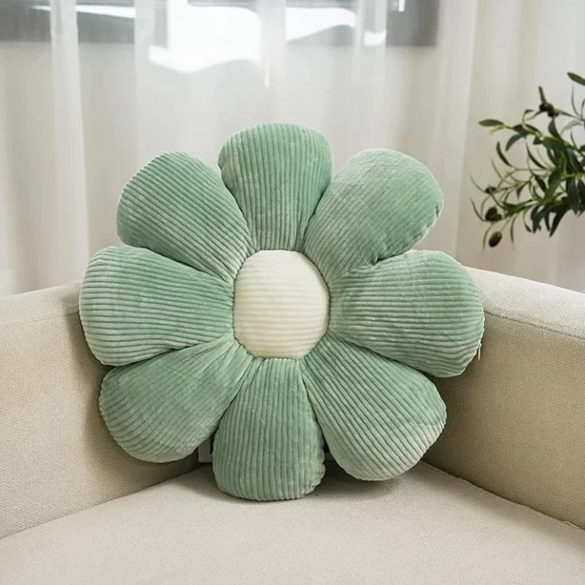 Flower Pillow Cute and Comfortable Floor Cushions Soft Fun Plant Throw Pillows Preppy Aesthetic Room Decor for